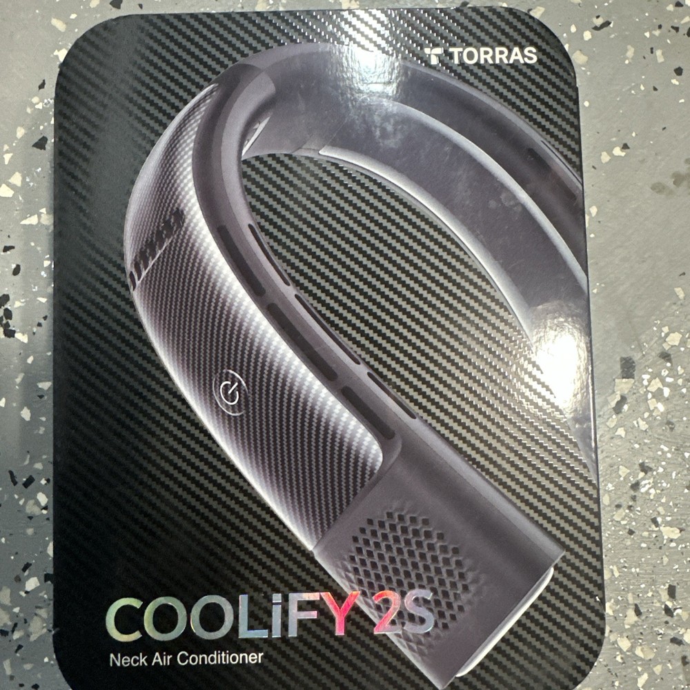 TORRAS Coolify 2S Neck Air Conditioner Fan Limited Edition Black *TESTED*