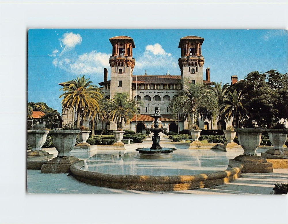 Postcard Lightner Museum Saint St. Augustine City Hall Florida USA Alcazar Hotel