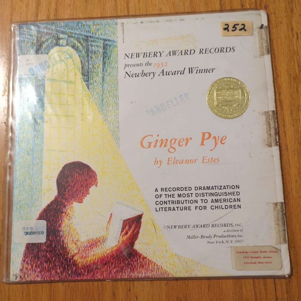 1952 Newbery Award Dramatization on 33.3 Record: Ginger Pye by Eleanor Estes