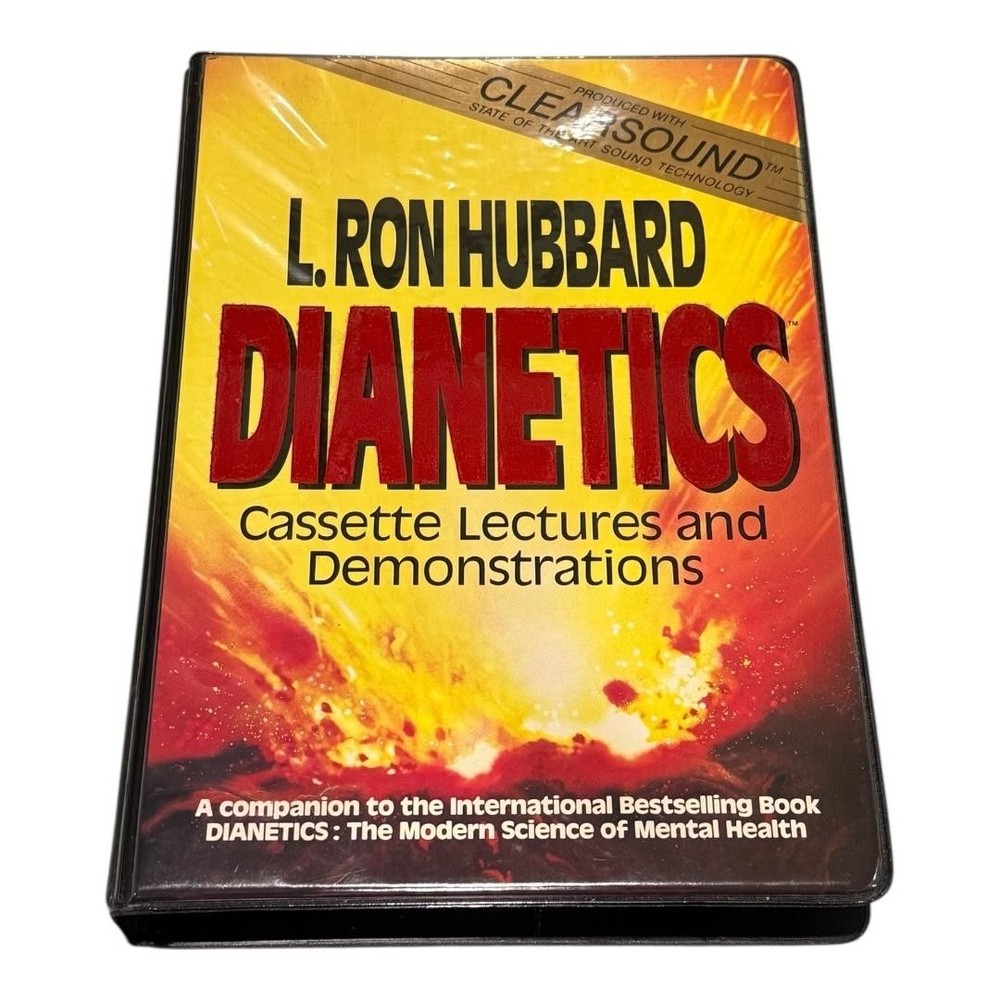 Vintage L. Ron Hubbard Dianetics Cassette Lectures Demonstrations 6 Tape Set