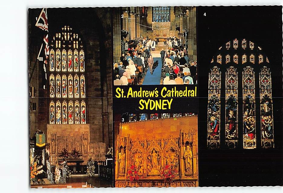 Postcard St. Andrew's Cathedral Sydney Australia