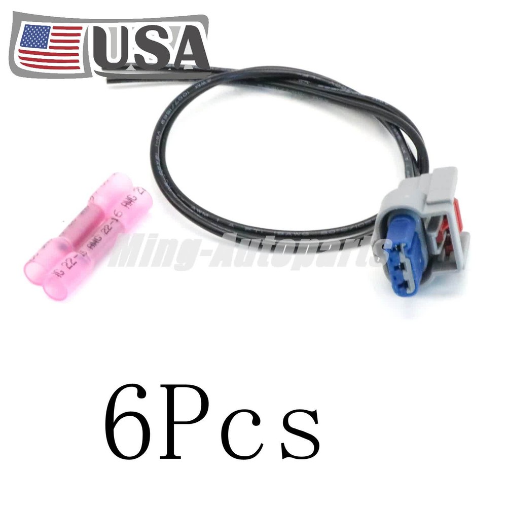 6x Ignition Coil Connector Pigtail Plug Compatible with Dodge Jeep 2.0L 2.4L 2.7L 3.5L 3.7L US Made
