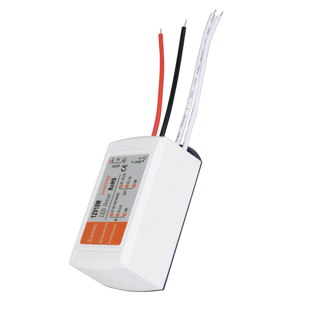 1*LED Driver AC 120V/240V to DC 12V Transformer Power Adapter Home Converter 18W