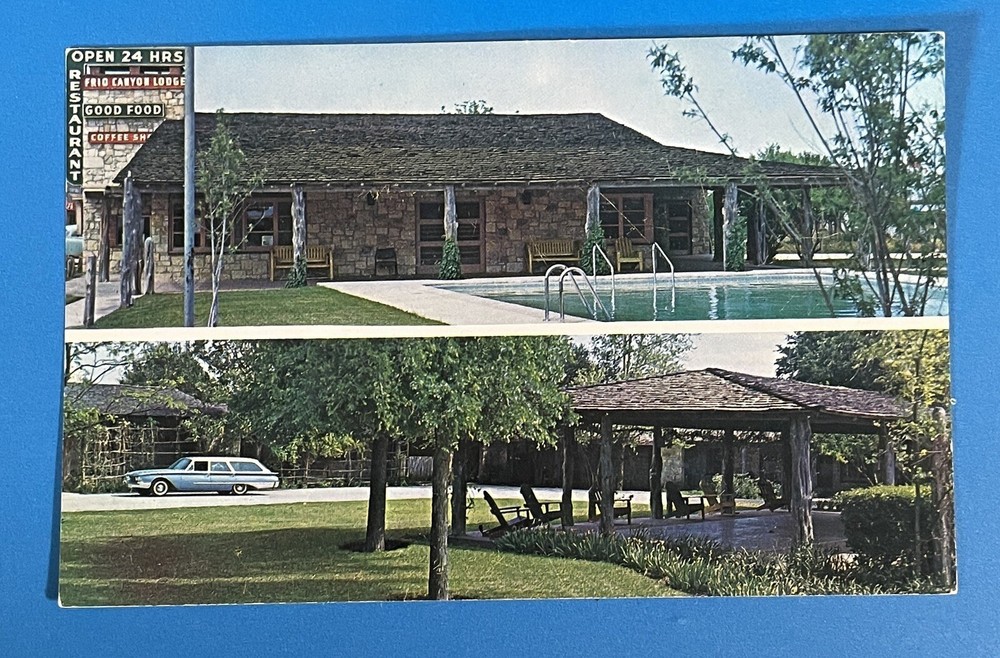 LEAKEY Texas TX Frio Canyon Lodge US Highway 83 Vintage Postcard