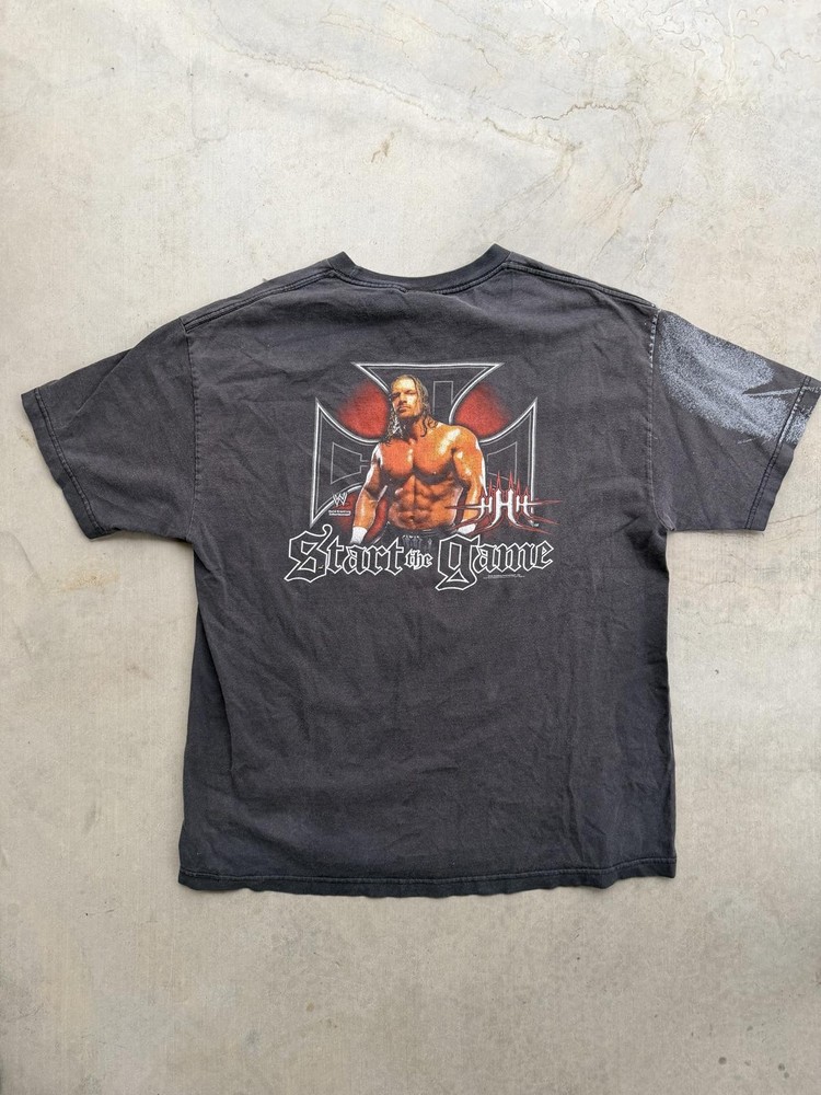 Vintage 2002 WWE Triple H T Shirt XL Faded Rare