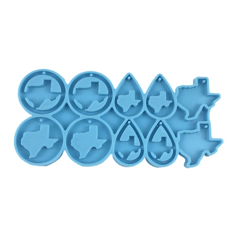 Earrings Epoxy Resin Mold Ear Studs Dangle Casting Silicone Mould DIY Craft Tool