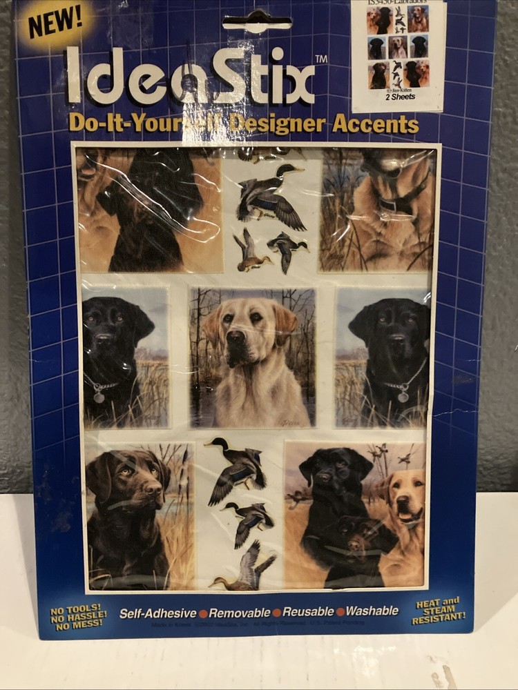 Idea Stix Do It Yourself Designer Accents Is3450 Labradors 2 Sheets