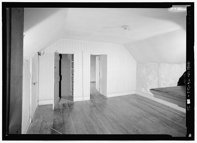 Interior view, second floor, center room, looking from southeast west wall,