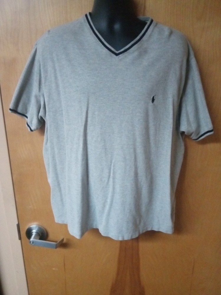 Polo Ralph Lauren Shirt Men's 2XL V Neck Short Sleeve Embroidered