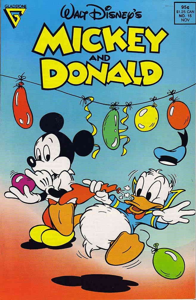 Mickey Mouse and Donald Duck Comic Book Issue 15 by Walt Disney Gladstone FN