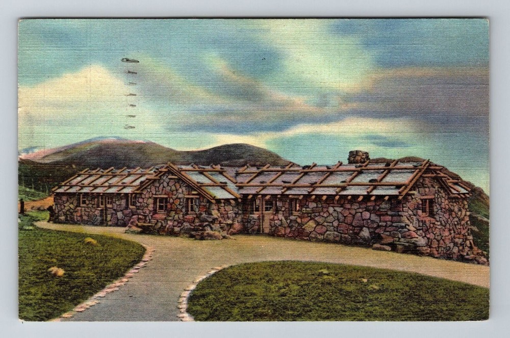 Rocky Mountain National Park CO-Colorado, Trail Ridge Museum, Vintage Postcard