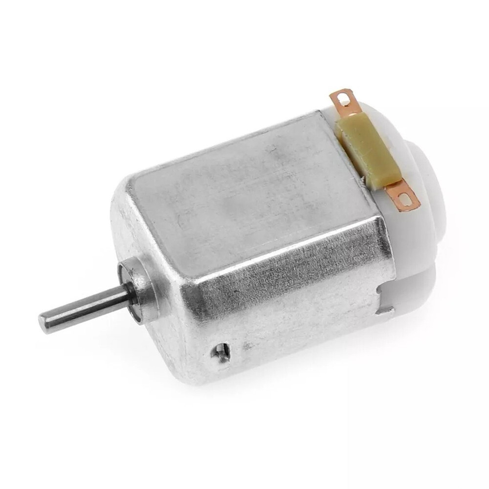DC Motor 130 Model 1 to 6V Silver with 2mm Shaft for Airplane Projects