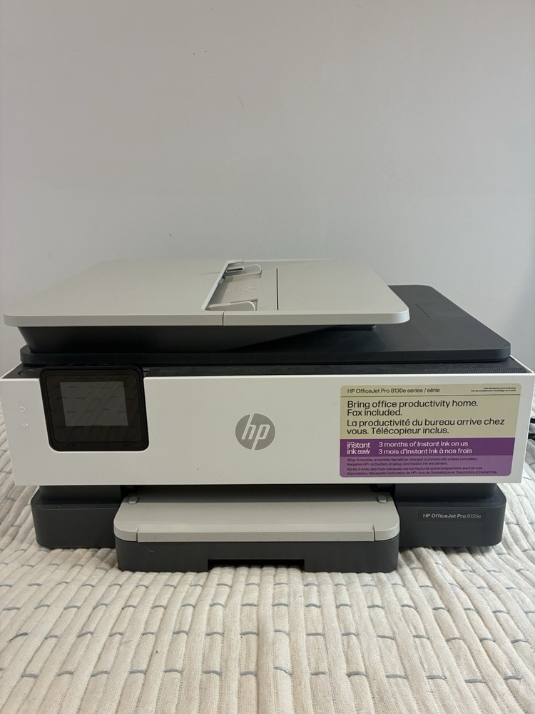 HP OfficeJet Pro 8135e Wireless All-in-One Inkjet Printer Duplex 4K Pages WORKS