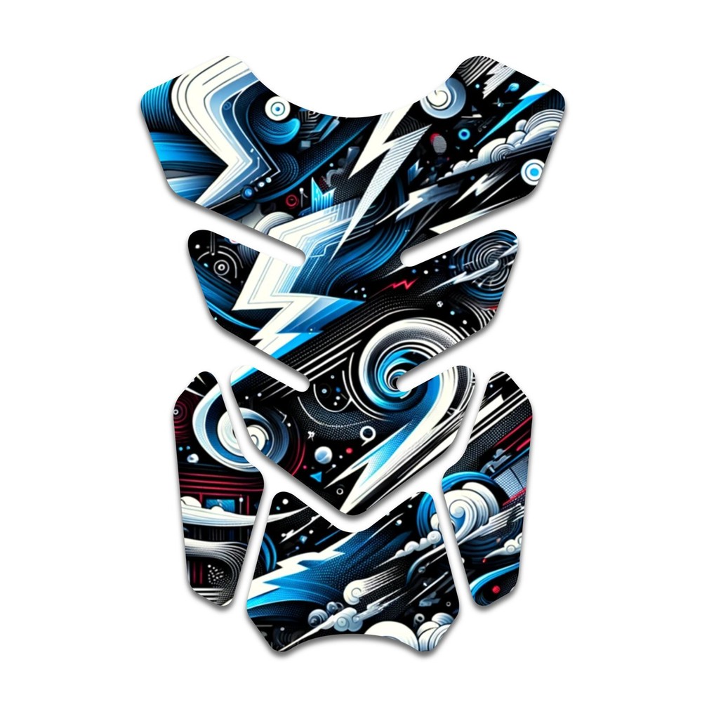 Tank Pad Tech Aesthetic Graphic Gas Tank Protection Abstract Circuit #111-image