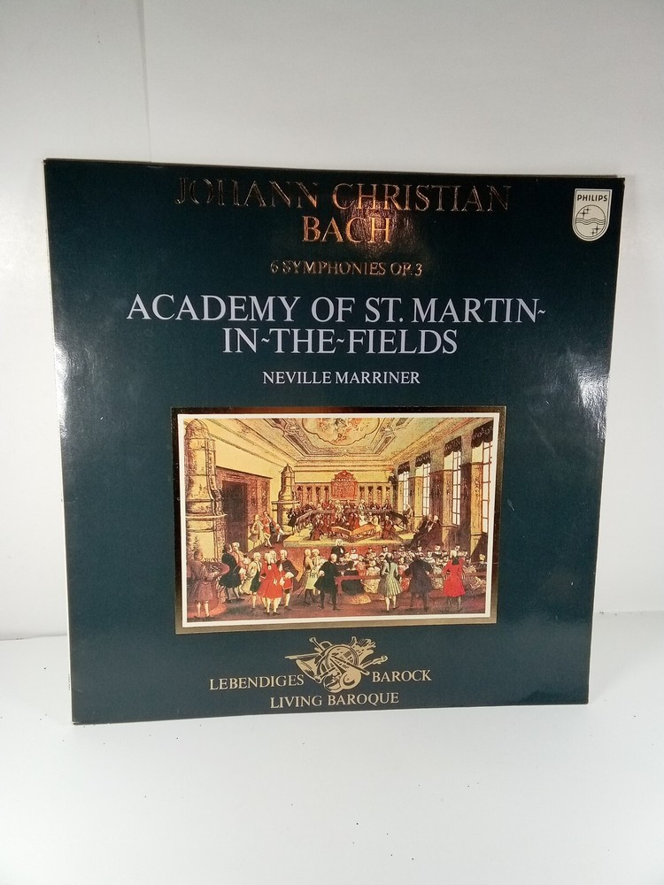 John Christian Bach Academy of St Martin In the Fields Neville Marriner Vinyl LP-image