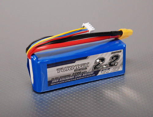 Turnigy 2200mAh 3S 25C 35C Lipo Battery Pack E-Flite Blade 450 XT60 gens ace-image
