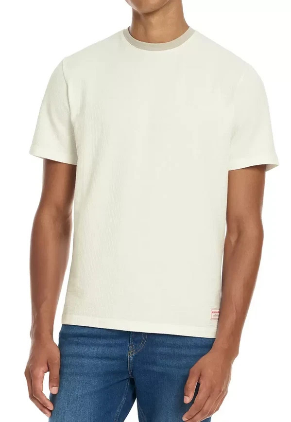 Scotch & Soda Amsterdam Men’s Short Sleeve Tee Shirt, White, Size XL
