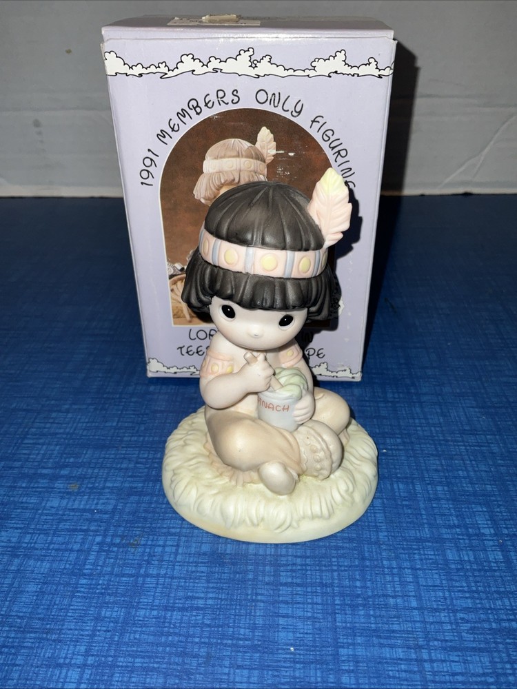 Precious Moments PM912 LORD KEEP ME IN TEEPEE TOP SHAPE Indian vessel symbol
