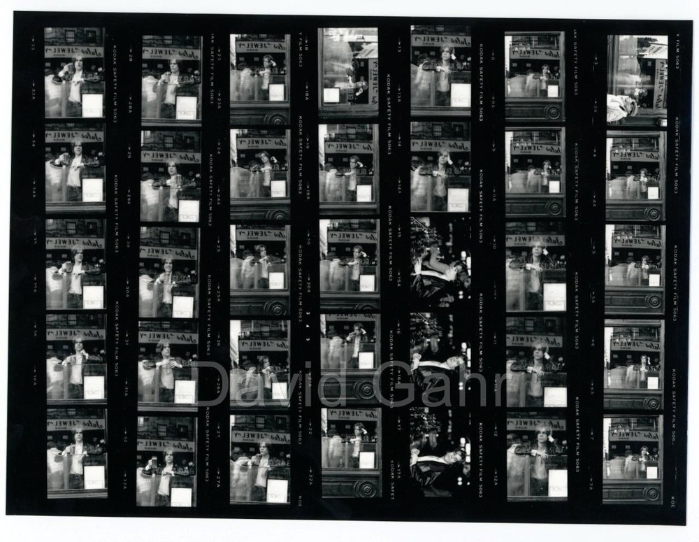 '79 David Johansen NY Dolls Chinatown NYC Original Gahr Contact Sheet Photo A903
