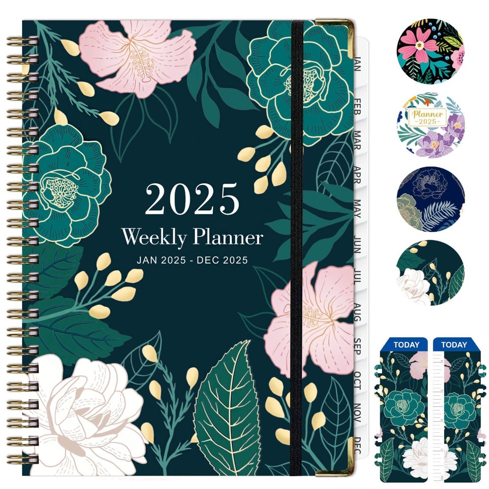 2025 Planner Weekly and Monthly Planner from January 2025 - December 2025 Not...