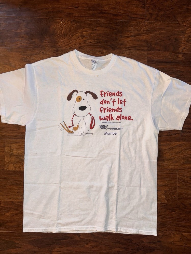 Vintage Humane Society Dog T Shirt Large