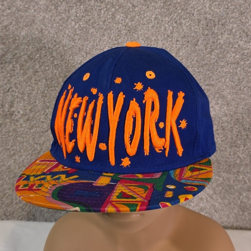 New York Kbethos Snapback Cap Hat Colorful Abstract Streetwear Graffiti Inspired-image