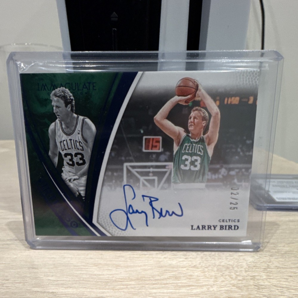 Panini 2024-25 Immaculate Virtuoso Larry Bird VA-LBD Blue /25 Celtics Auto