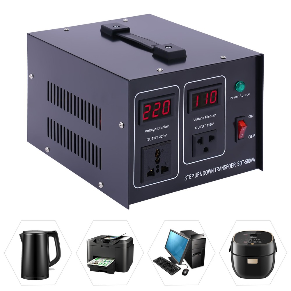 500W 110-120V/220-240V Heavy Duty Power Transformer Step UP/Down Transformer