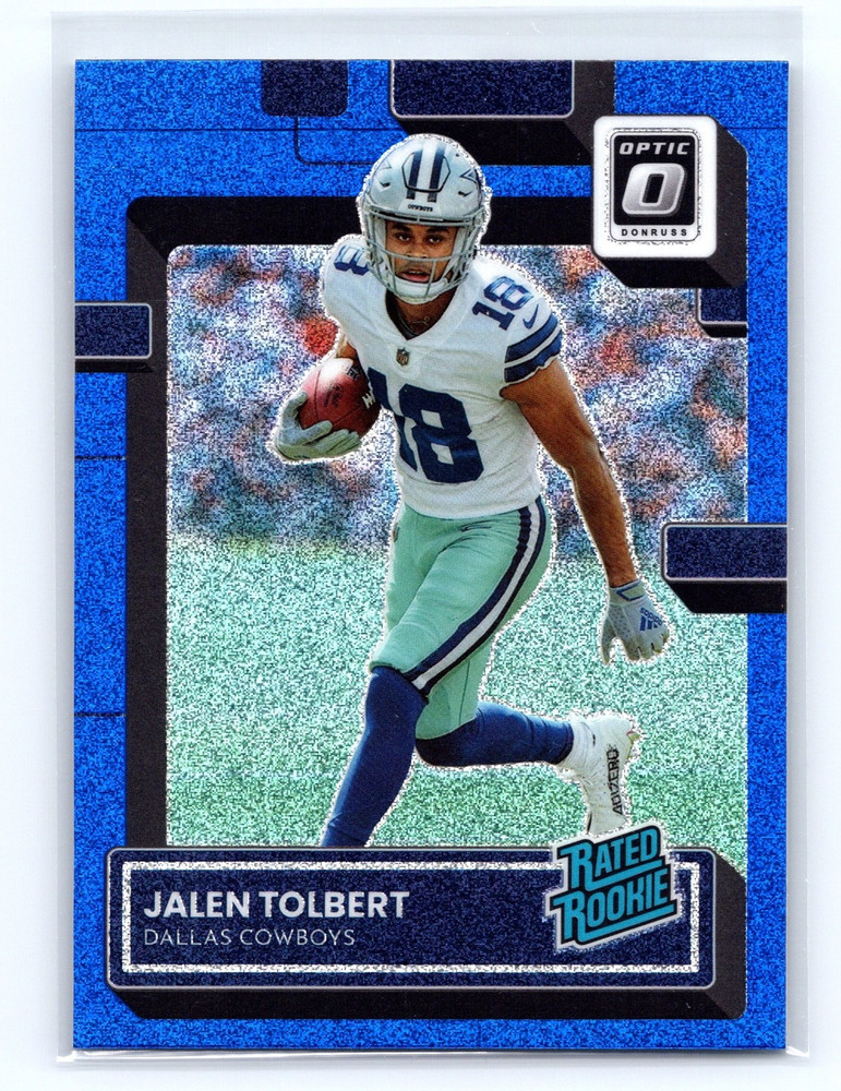 Jalen Tolbert Rookie 2022 Panini Donruss Optic Blue Glitter #231