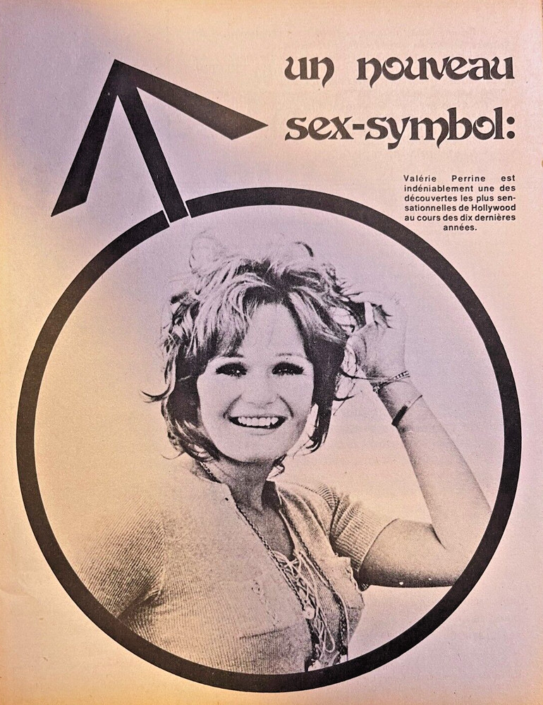 1976 Actress Valerie Perrine - French Language - illustrated