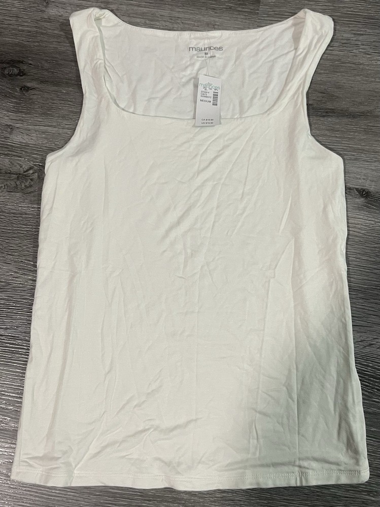 Brand New White Maurice’s Women’s Tank Top Size Medium