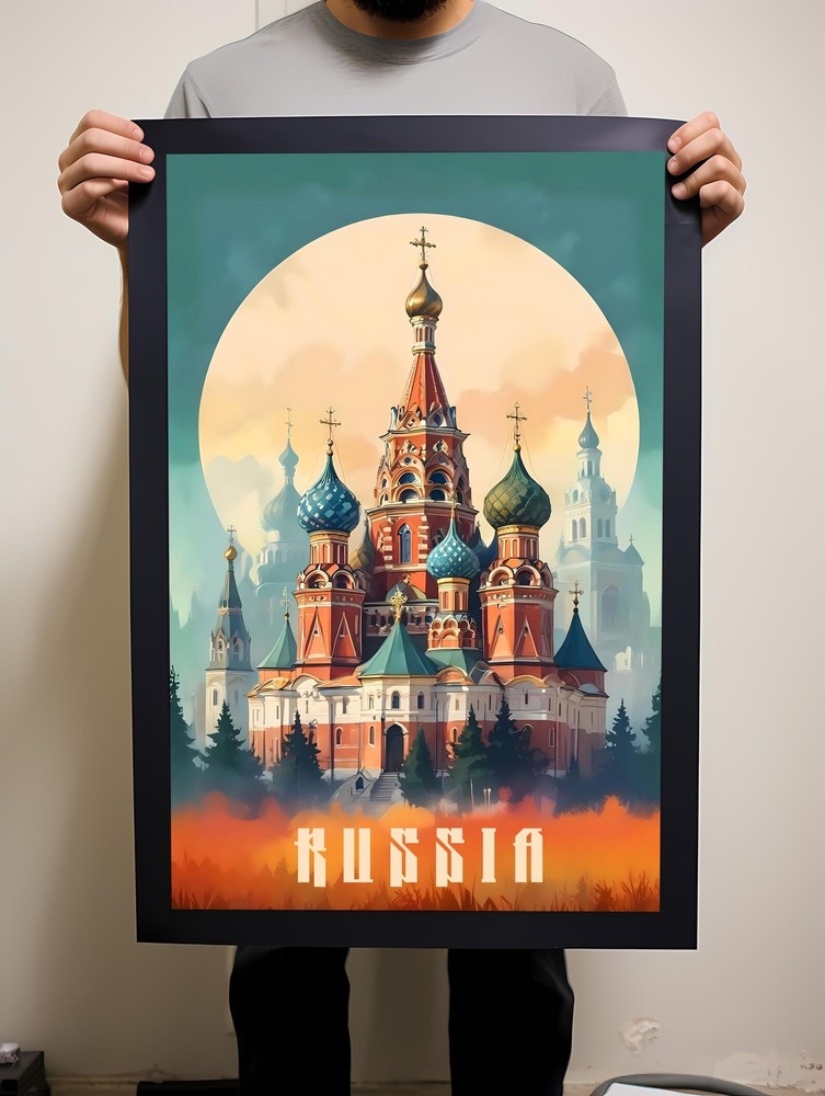 Russia Travel Poster Wall Art Instant Hanging Decor New Home Gift