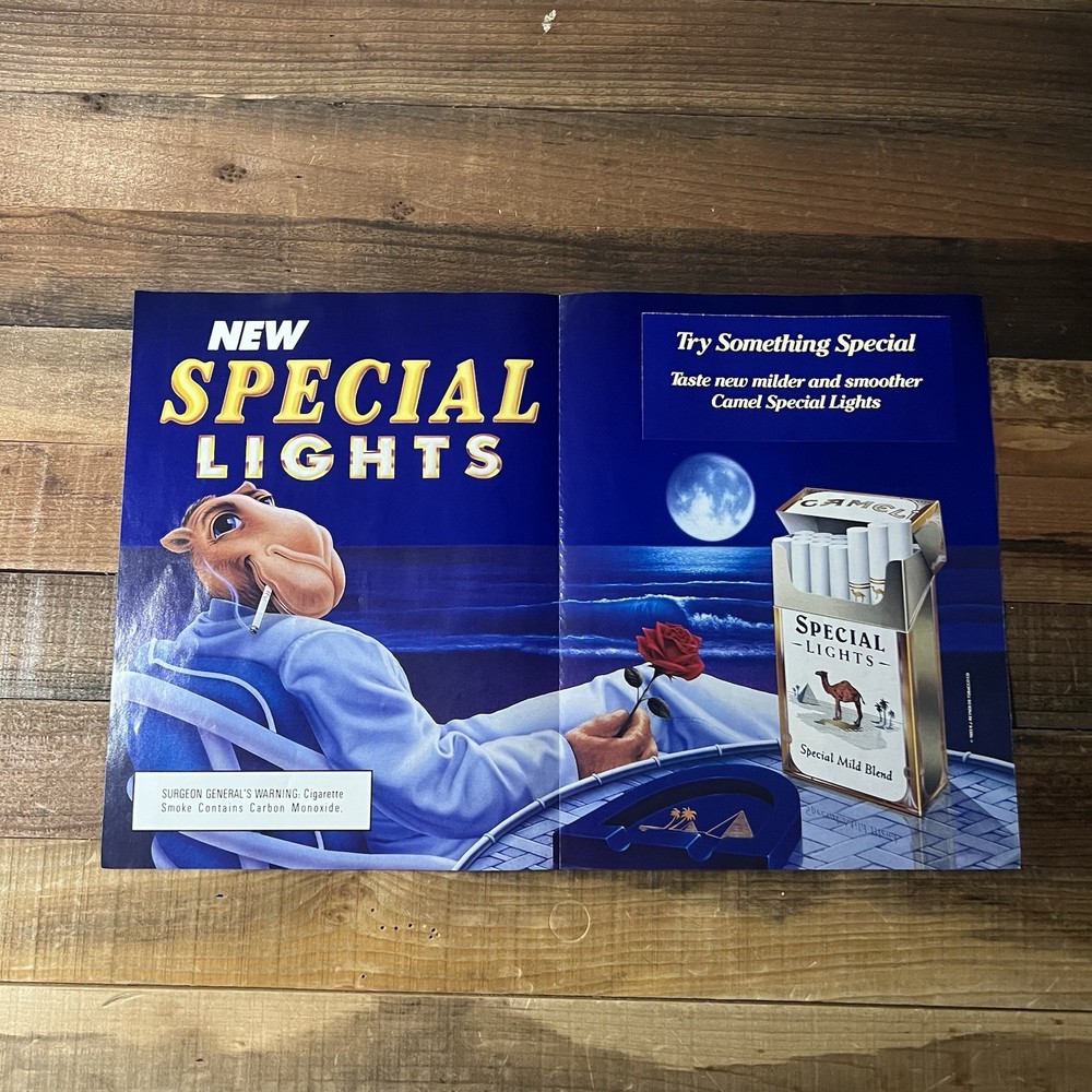 1993 Camel Cigarettes Joe Camel Vintage Ad/Poster Promo Cupon Magazine 16” X 11”