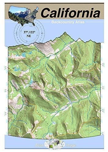 37°122° NE - San Francisco, California Backcountry Atlas (Topo) by BaseImage Pub