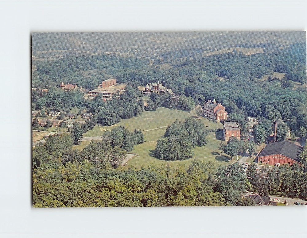 Postcard Aerial View Davis & Elkins College Elkins West Virginia USA
