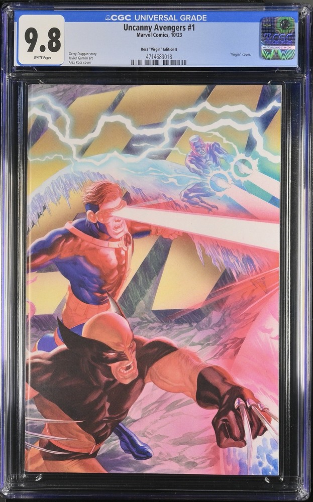 Uncanny Avengers 1 CGC 9.8 Alex Ross Virgin Variant