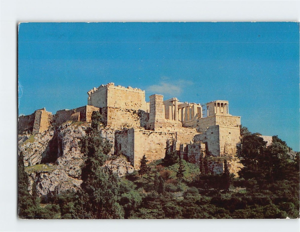 Postcard Acropolis of Athens Greece