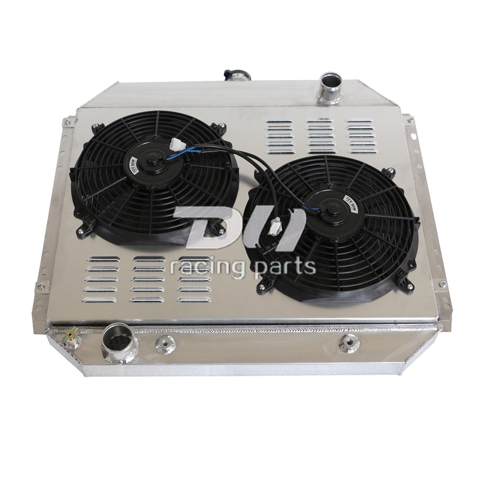 4 Rows Radiator+Fan+Shroud For 1966-1979 78Ford Bronco F100 F150 F250 F350 Truck