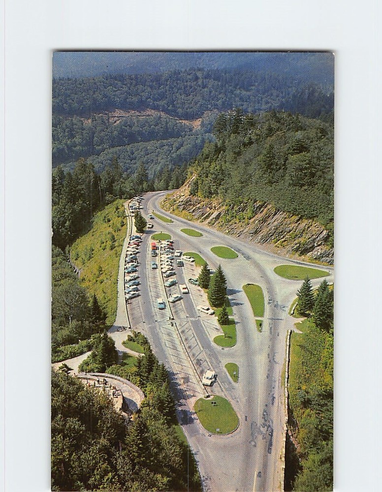 Postcard Aerial View of Newfound Gap Great Smoky Mountains National Park USA
