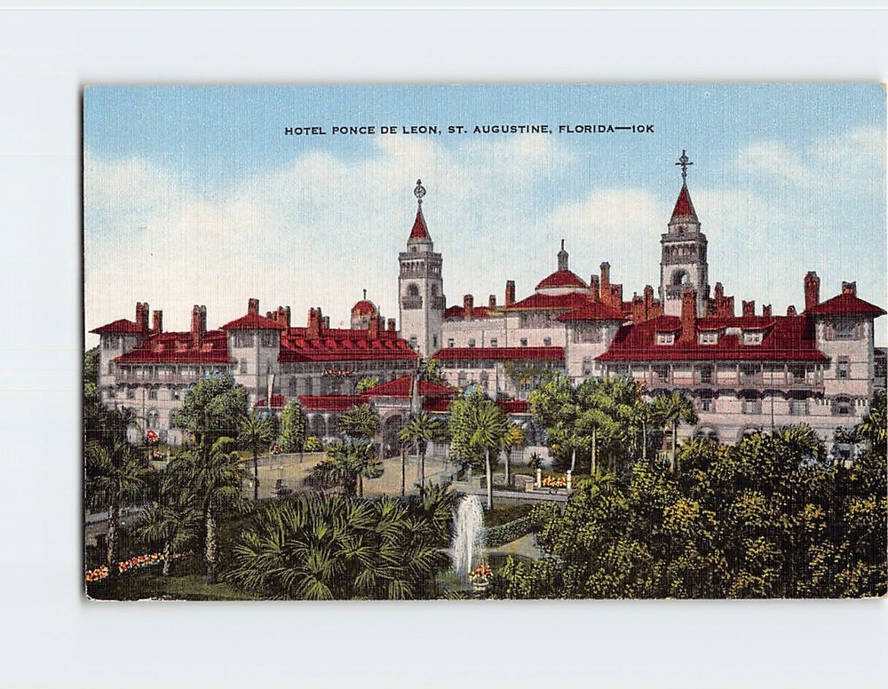 Postcard Hotel Ponce de Leon St. Augustine Florida USA