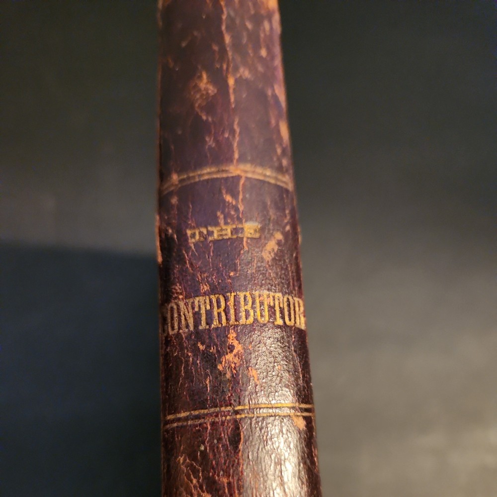 The Contributor | *1879-1880* VOLUME 1 M.I.A. of Mormon/LDS 3/4 Leather RARE
