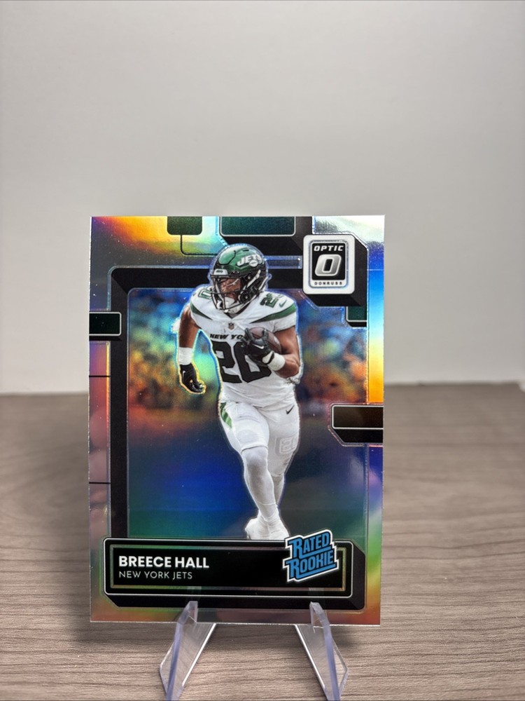 2022 Panini Donruss Optic - Rated Rookie Breece Hall #214 Holo Prizm (RC)