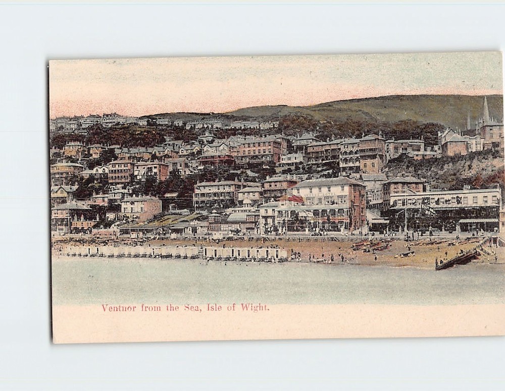 Postcard Aerial View Ventnor Isle of Wight England