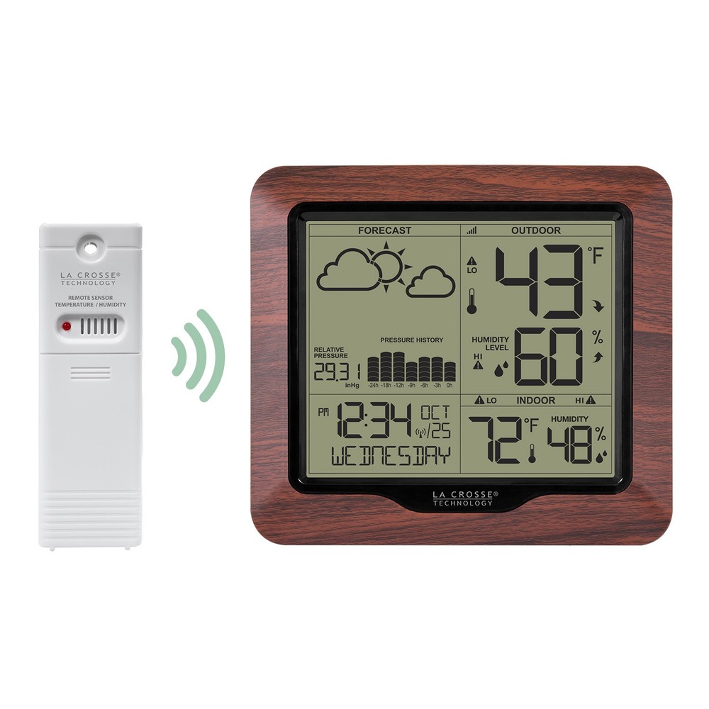 La Crosse Technology 308-1417BL Weather Station with Backlight and TX141TH-BV2 Sensor