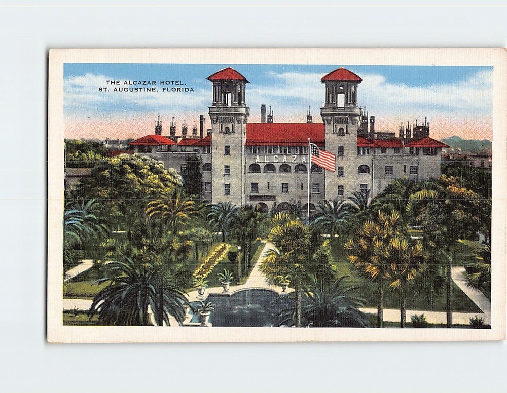 Postcard Alcazar Hotel Saint St. Augustine Florida USA North America