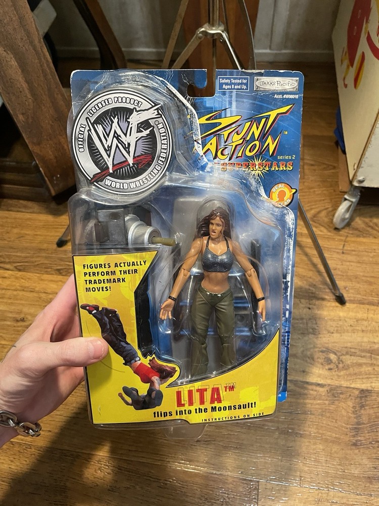 2002 LITA Jakks Pacific WWF Stunt Action Superstars READ