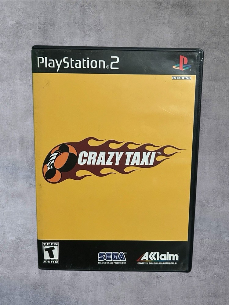 Crazy Taxi PS2 Sony PlayStation 2 Black Label CIB w/ Registration Card