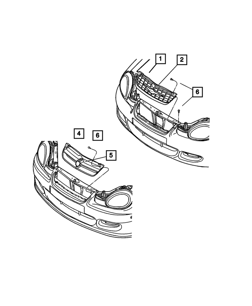 Genuine Mopar Radiator Grille 5114161AA