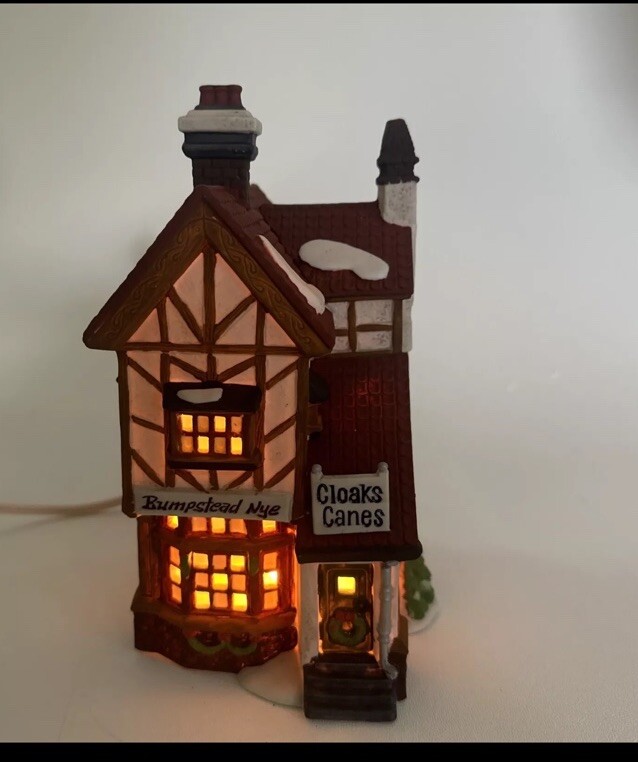 Dept 56 Dickens Christmas Village Bumpstead Nye Cloaks and Canes Collectible 5808-4