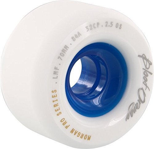 Blood Orange Liam Morgan White Blue Longboard Wheels 70mm 84a Set of 4